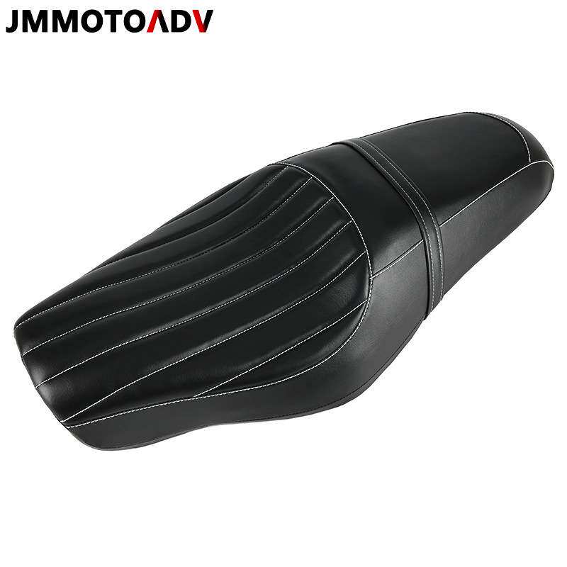 适用哈雷883N 1200 X48改装连体坐垫 04-22年前后一体加厚双人座