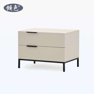 创意设计床头柜意式极简铁艺储物柜北欧现代简约床头收纳柜cabine