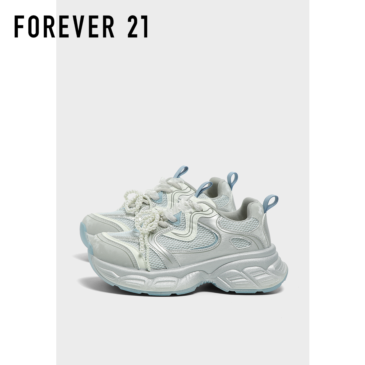 F21超厚底老爹鞋女2025新款