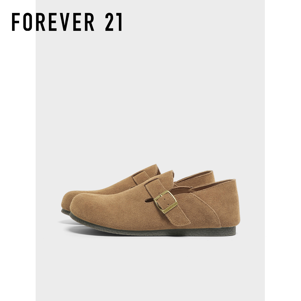 F21真皮勃肯鞋女2025新款