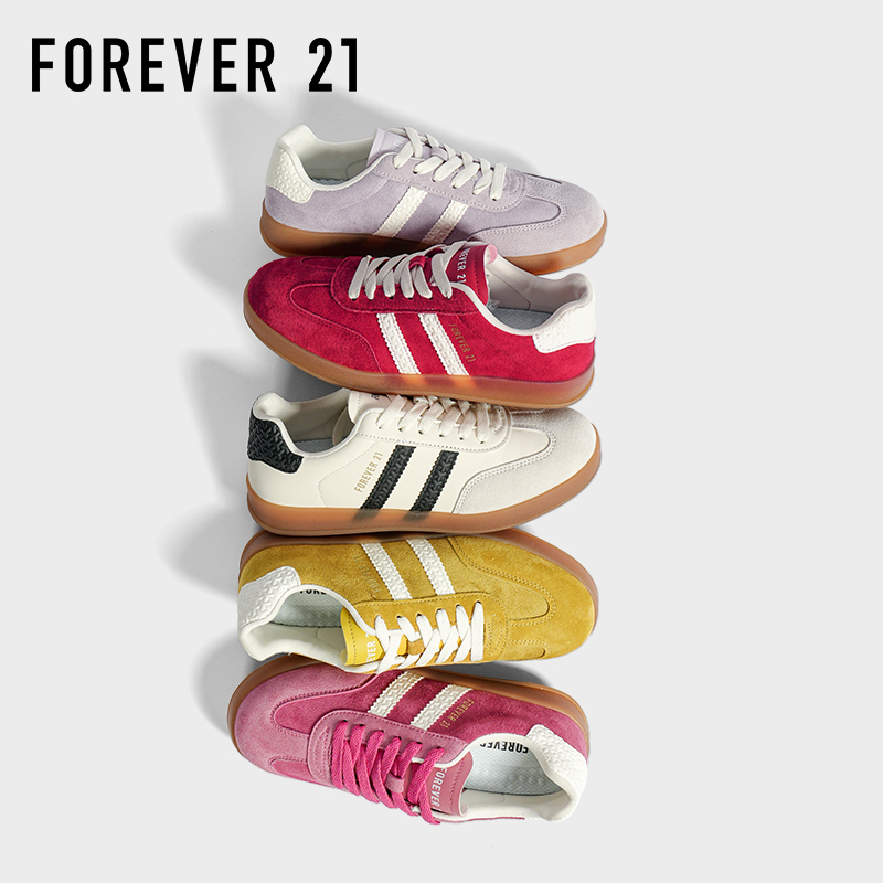 F21真皮德训鞋女款2025年新款