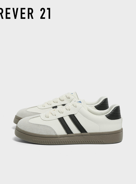 F21复古真皮德训鞋女2025新款秋季软底轻便百搭休闲学生经典板鞋