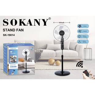 出口SOKANY19014风扇家用落地扇电风扇摇头定时风扇STAND FAN