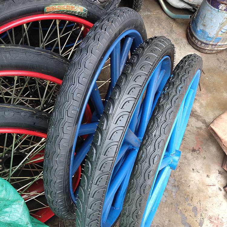 厂家直供直管宝石纹直管水波纹直管发泡胎 工地劳动车发泡实心轮