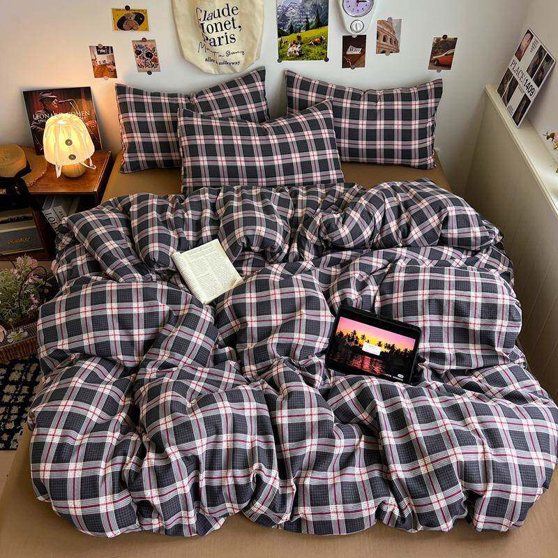 超柔软水洗棉云朵棉四件套单双人学生床单床笠款被套被罩四季通用