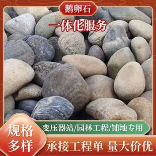 变电站鹅卵石原石料铺工程基建铺路石子雨水处理过滤石雨花石
