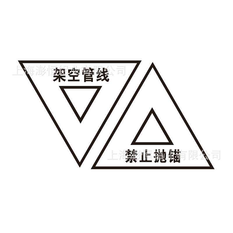 航道标志牌左岸右岸侧面标航道宣传牌地名牌警示牌内河助航标志牌