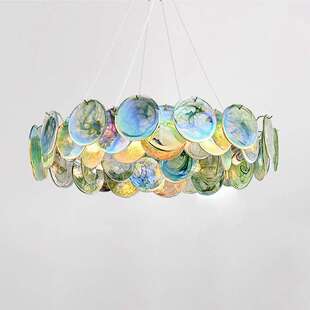 Murano穆拉诺客厅吊灯法式复古七彩玻璃灯卧室餐厅浪漫服装店灯具