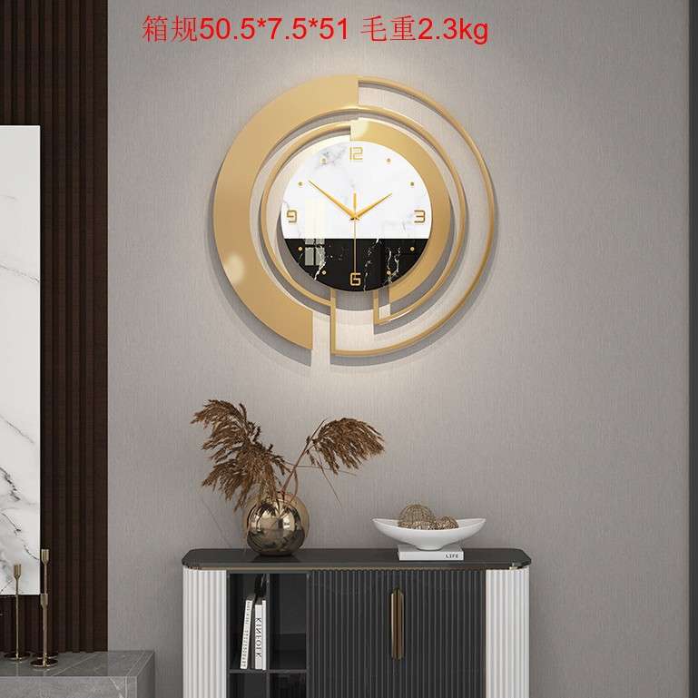 钟表挂钟客厅轻奢现代时尚家用装饰简约玄关创意艺术网红时钟挂墙