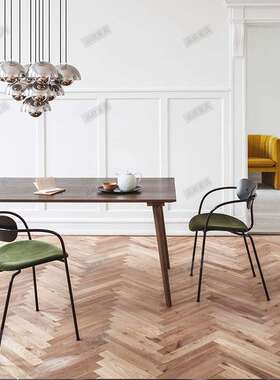 丹麦Pavilion AV设计师椅子意式轻奢餐椅家用咖啡厅loft极简餐椅