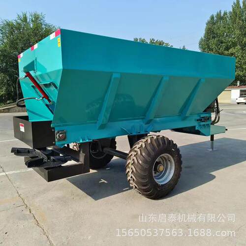 四轮牵引式撒粪车 全自动液压操控撒粪车 大棚果园猪牛粪扬粪车