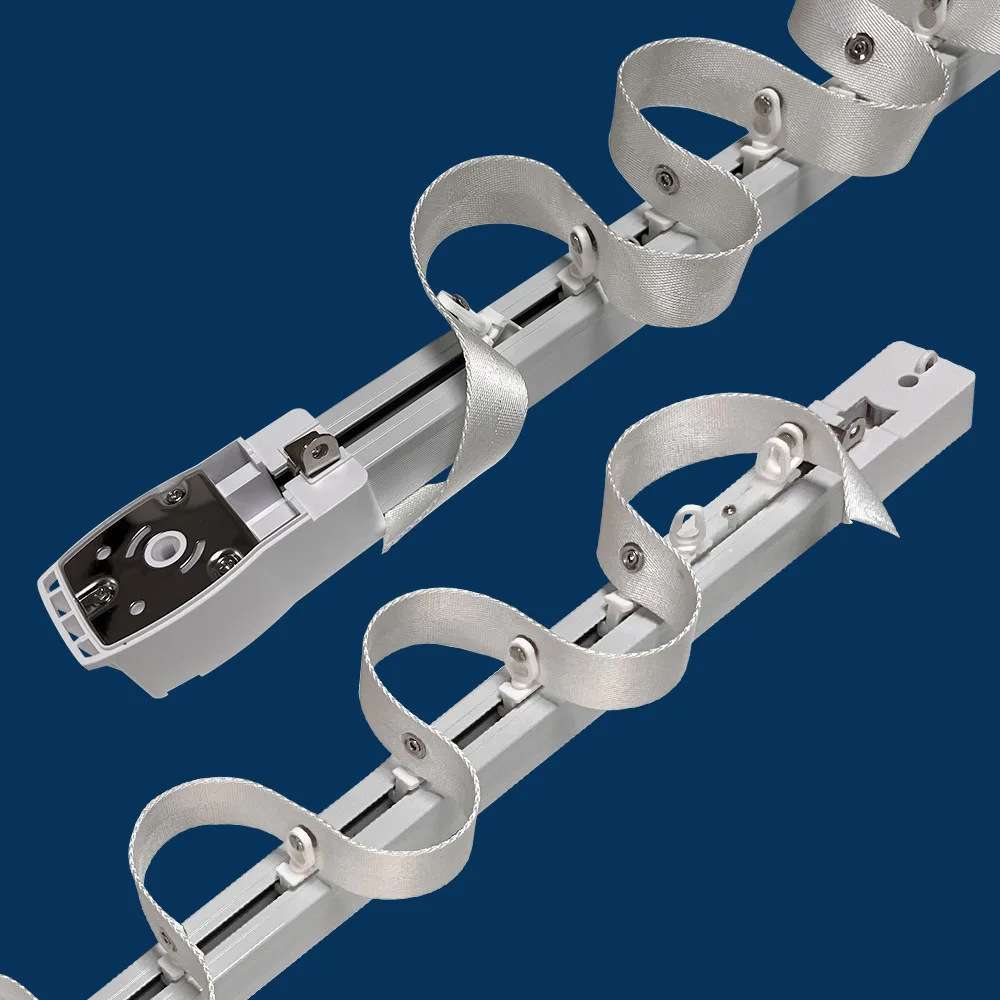 S型智能窗帘电机轨道开合帘可特制窗帘轨道超静音成品电动轨道