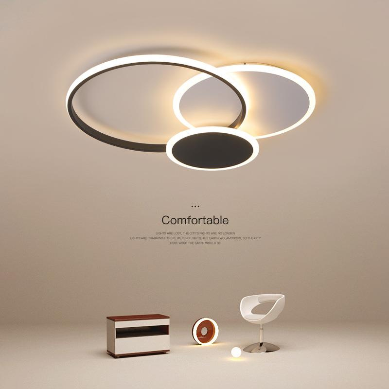 卧室吸顶灯北欧现代简约大气房间灯主卧室灯创意个性led书房灯具