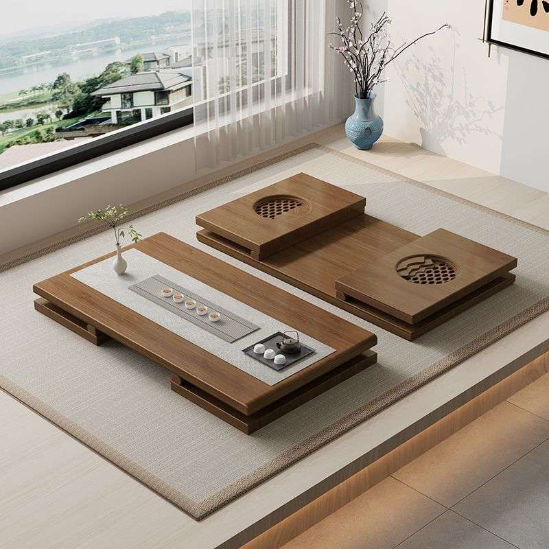 可折叠飘窗桌家用炕几榻榻米小茶几茶桌窗台上喝茶小桌子中式矮桌
