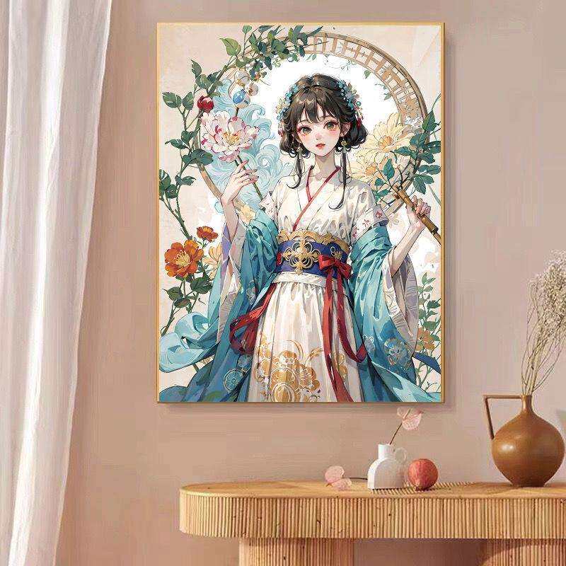 百花仙子十字绣2024新款线绣客厅小幅卧室餐厅花卉小件简单满绣