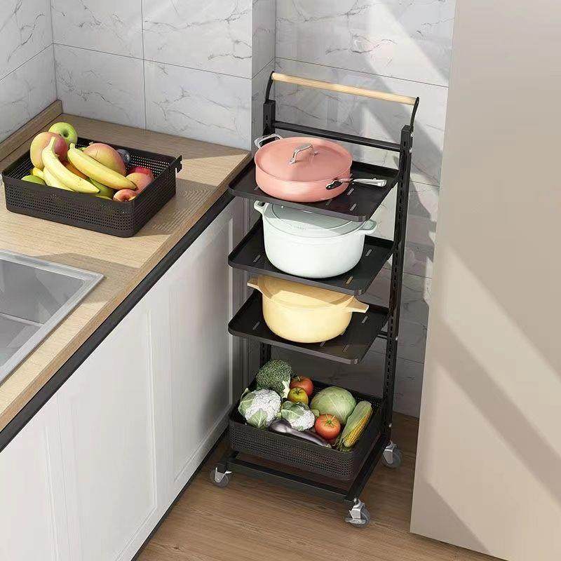 厨房锅架多层置物架落地式家用蔬菜放锅架子多功能移动锅具收纳架,收纳整理,书桌收纳置物架,淘宝优惠券,粉丝福利购,淘宝优惠卷