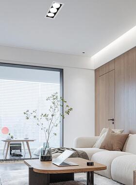 筒灯led 天花灯嵌入式客厅孔灯格栅斗胆灯内嵌盒仔灯