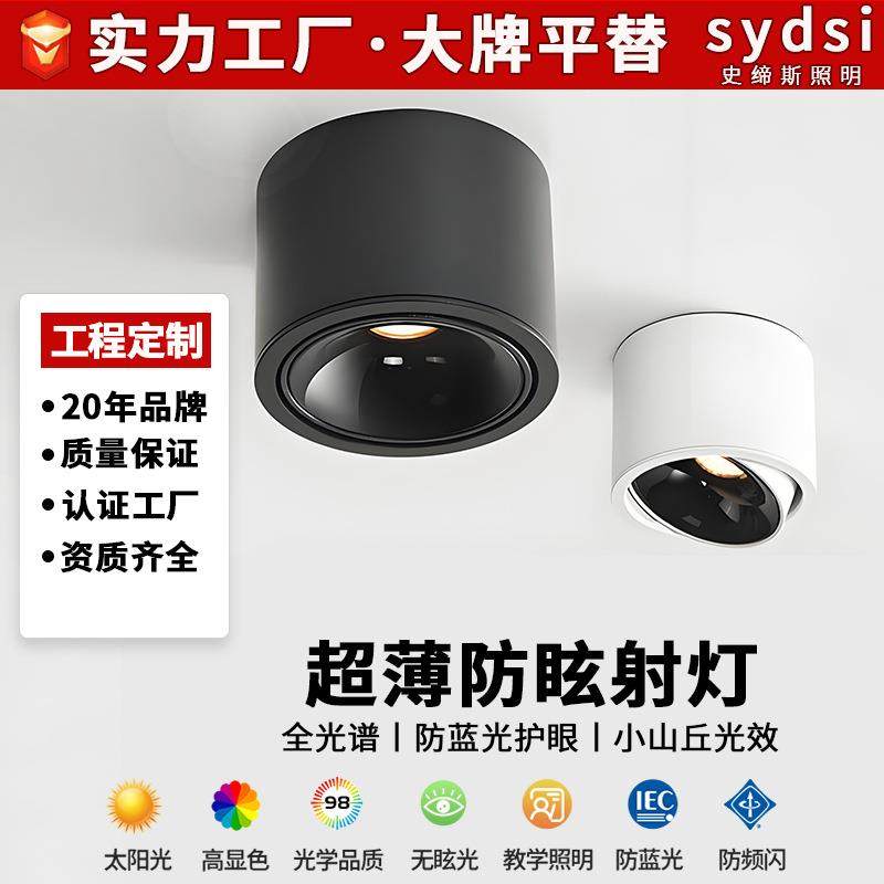 超薄可调明装射灯无主灯led防眩家用客厅卧室过道免开孔明装射灯,鲜花速递/花卉仿真/绿植园艺,割草机/草坪机,淘宝优惠券,粉丝福利购,淘宝优惠卷