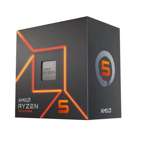 新品AMD锐龙R5 7500F 6核12线程CPU处理器AM5主板支持A620B650