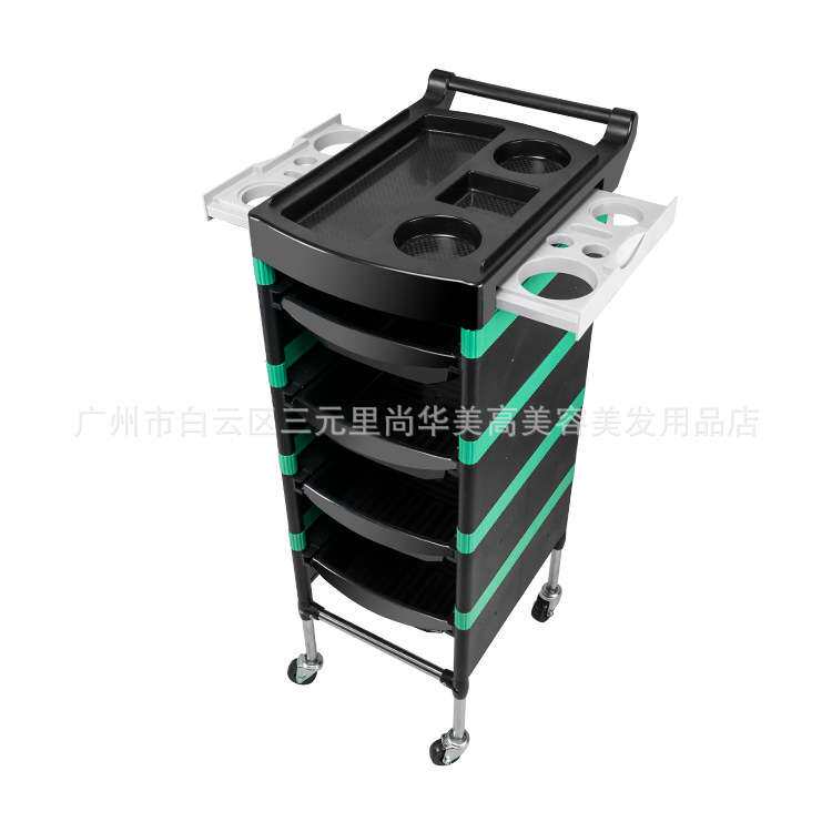 专用手推杠车复古美发车发廊工具小推车理发店烫染发型师新款加固