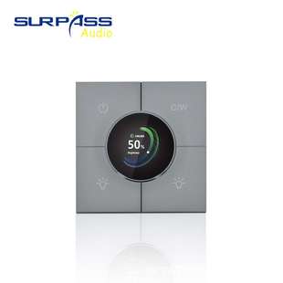 86盒式涂塑料旋钮调光智能情景调光开关面板