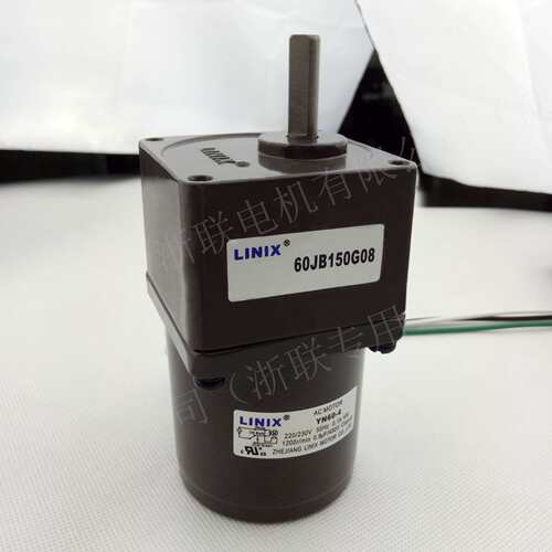 LINIX联宜小型单相交流齿轮减速电机正反转马达YN60-110-4/60JB10