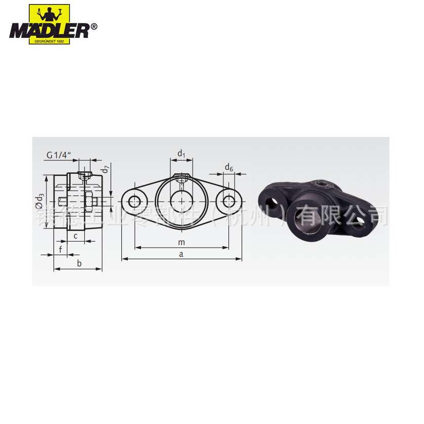 Maedler DIN 502,B型 不带衬套法兰轴承座