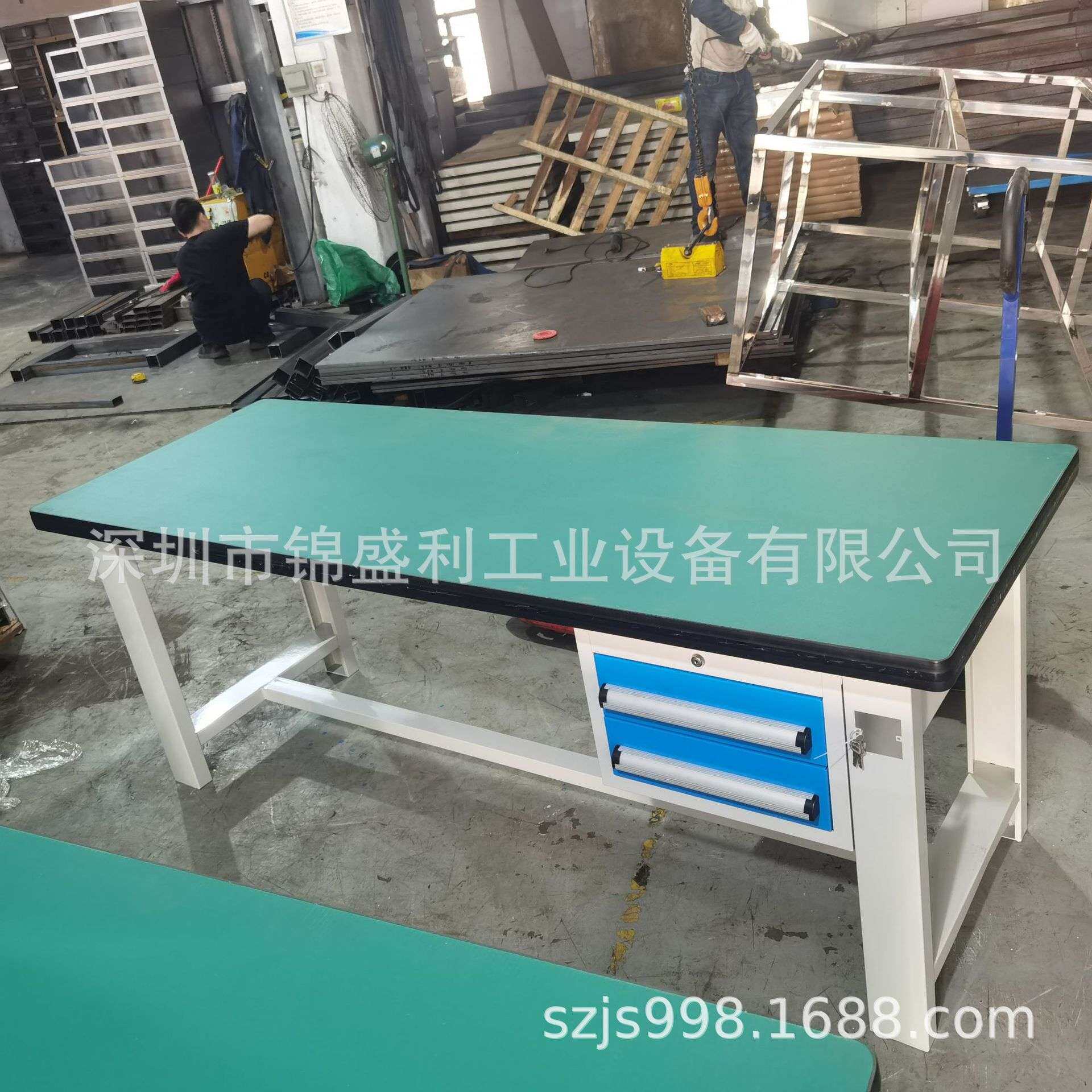 重型钳工装配台复合板实木钳工台维修工作台车间流水线组装台