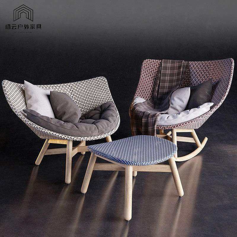 北欧户外藤编休闲沙发庭院花园藤椅组合家具单人摇椅实木藤椅沙发,玩具/童车/益智/积木/模型,遥控车升级件/零配件,淘宝优惠券,粉丝福利购,淘宝优惠卷