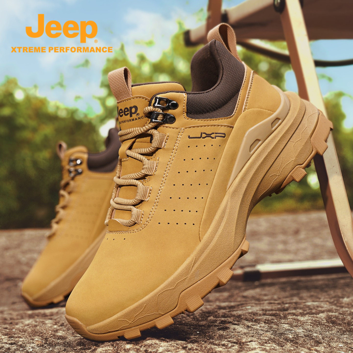 jeep吉普马丁靴男士高帮秋冬新款英伦大黄靴户外工装中帮登山男鞋,流行男鞋,马丁靴,淘宝优惠券,粉丝福利购,淘宝优惠卷