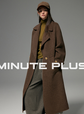 MinutePlus[The Siren塞壬] 高定100%羊毛大翻领长款大衣MP58WC03