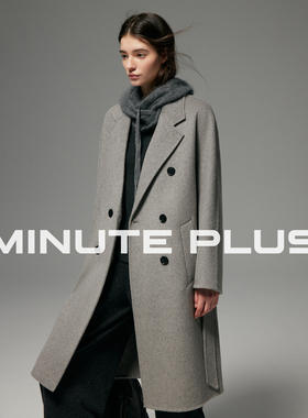 MinutePlus [Line&Thread.织叙] 明线设计中长款大衣MP58WC04