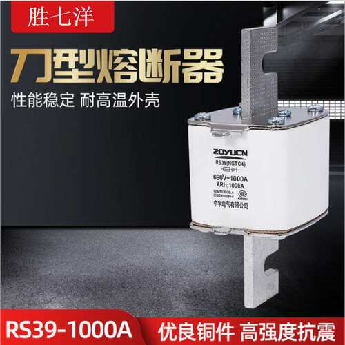 NGTC4 RS39 690V 1000A熔断器插入式陶瓷保险丝熔断器熔芯