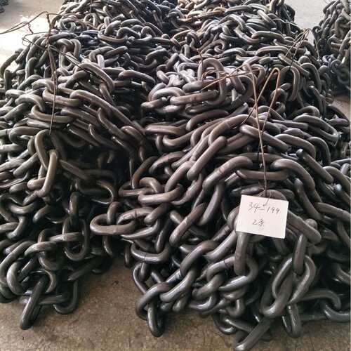 工厂生产 锰钢矿用圆环链条矿用刮板机圆环链条48*152-D矿用链
