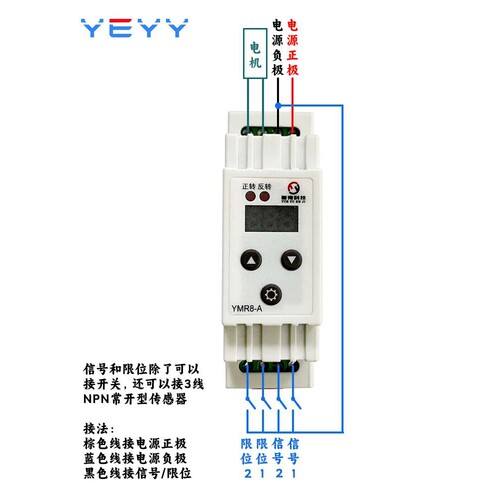 直流电机正反转控制器直流推杆带限位堵转保护可调速控制器12V24V