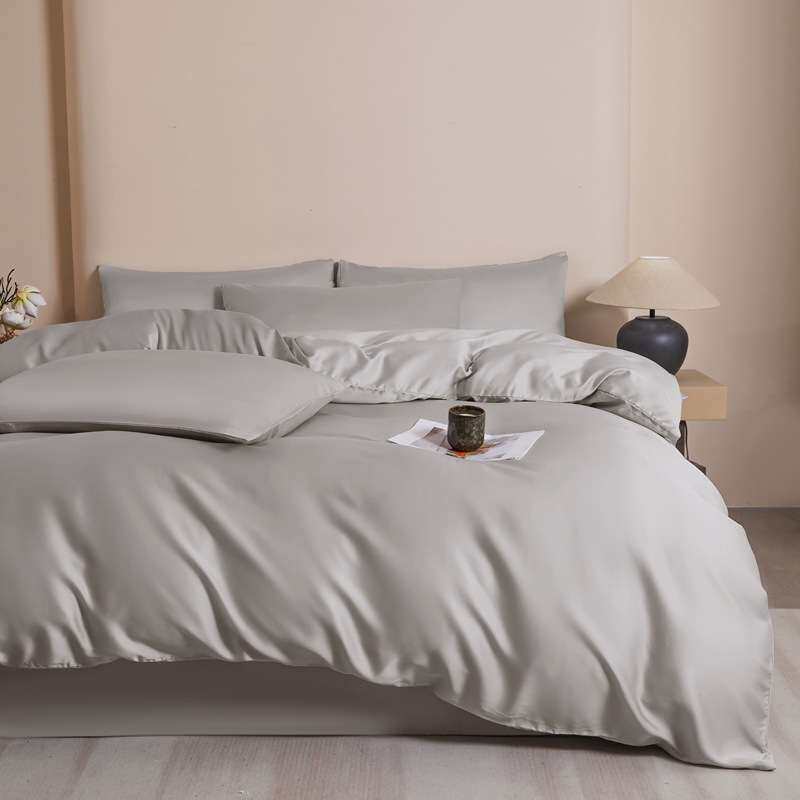 四件套60支兰精天丝新款轻奢简约床单3件被套床笠款套件床上用品