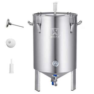 跨境货源现货供应不锈钢锥形发酵桶家庭酿造Beer Fermentor Brew
