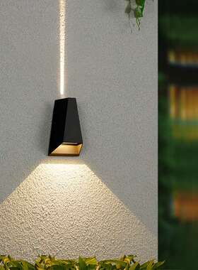 led户外壁灯现代简约铝材防水楼梯走廊阳台庭院过道室外墙壁灯