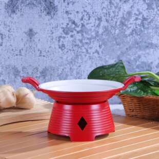 特色中式复古餐具红烧肉东坡肉狮子头碗蜡烛加热明炉酒店创意菜盘