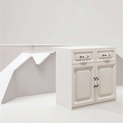 新款下翻折叠桌伸缩多功能餐桌书桌子橱柜吧台柜折叠桌配件