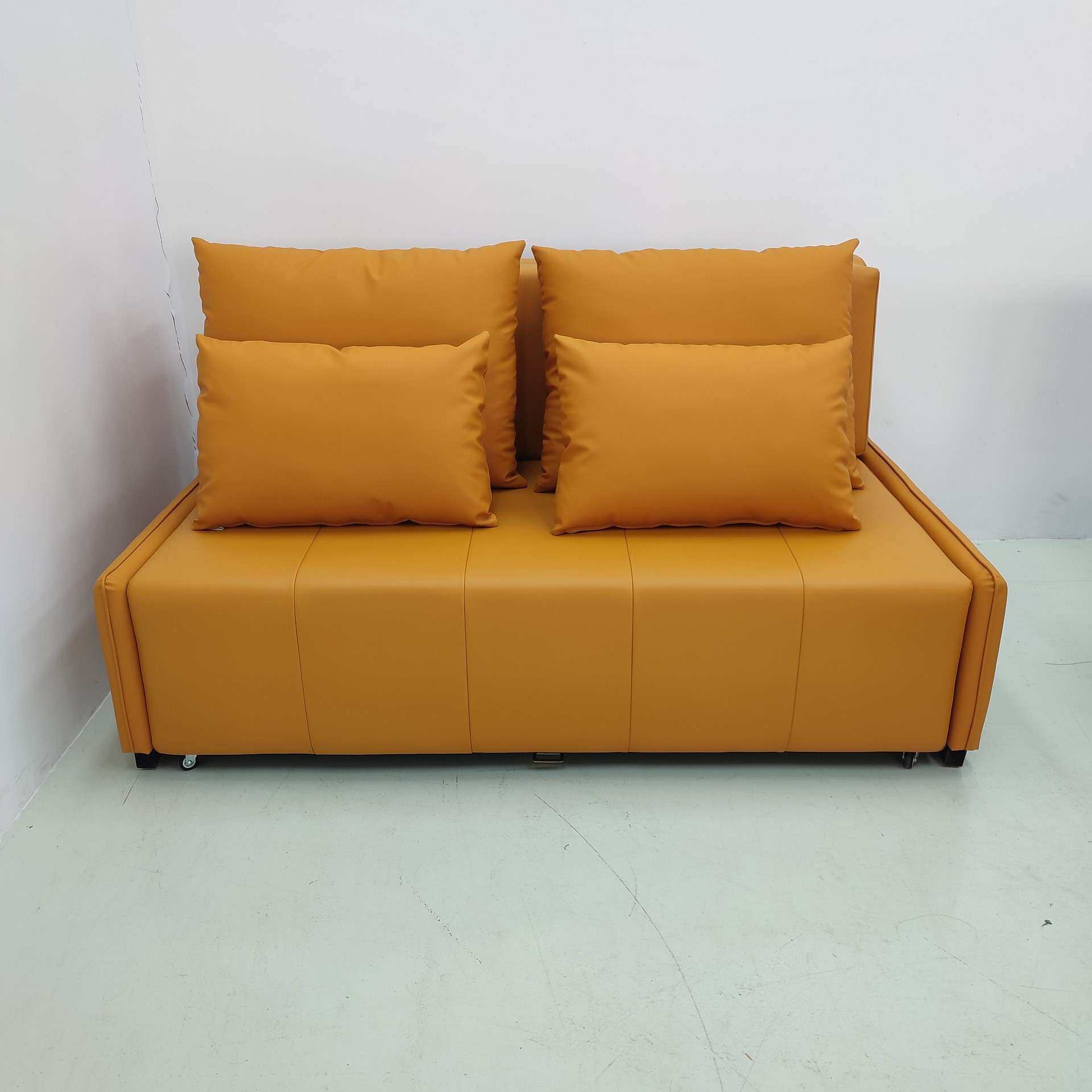 小户型多功能沙发床 三人位储物沙发床 皮艺两用沙发午休床