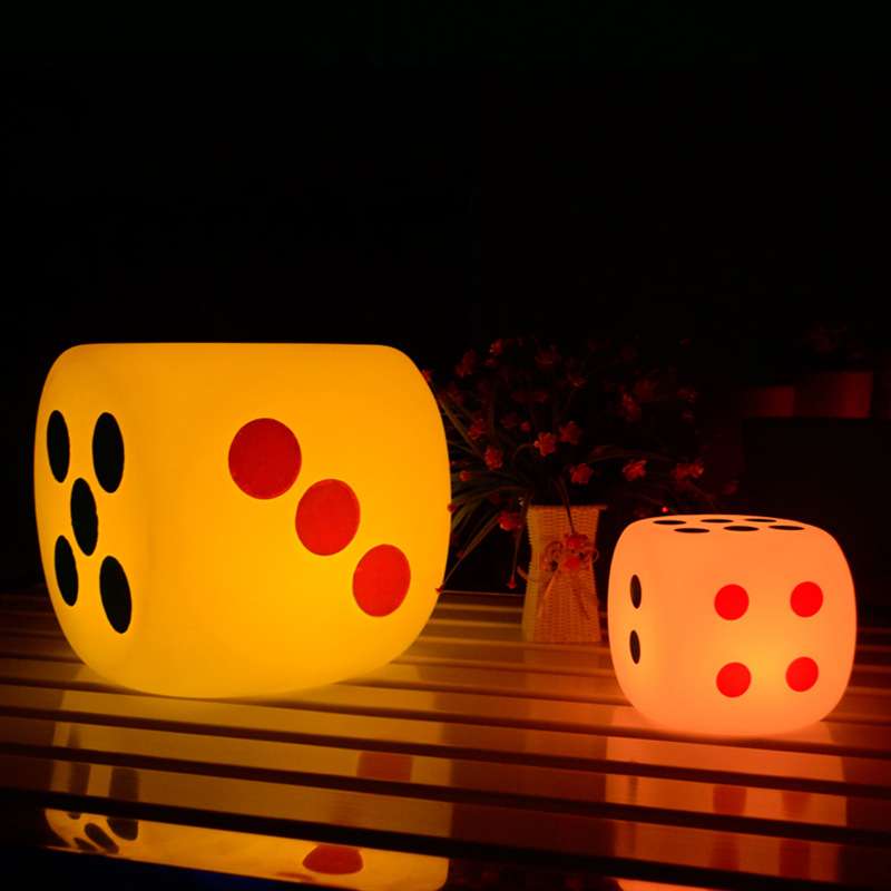 跨境 LED七彩发光防水骰子塞子凳子  LED Cube&Stool 创意发光