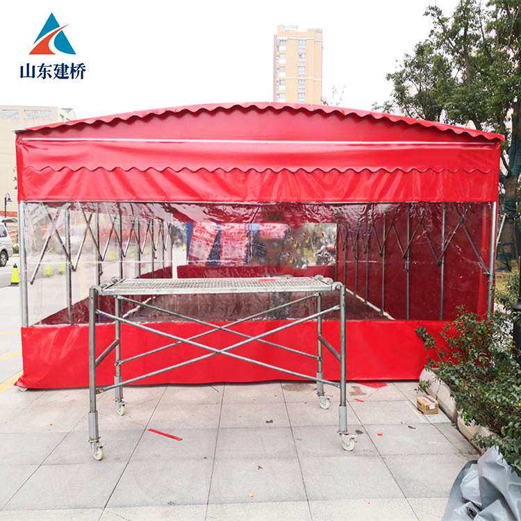 建桥生产箱梁加温保温篷布 移动式伸缩棚 桥梁蒸汽养护篷