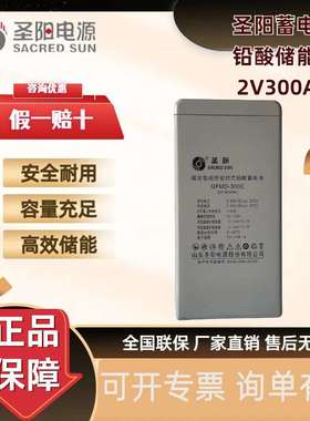 圣阳蓄电池GFMD-300C 2V300AH机房中控室基站电力设备 直流屏电瓶