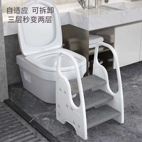 泡泡虎儿童三层加高脚踩凳洗漱台宝宝洗手楼梯卫生间垫脚凳脚踏凳