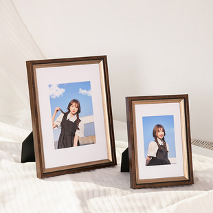 法式复古浪漫f风情7寸8寸10寸12寸A4 洗照片加相框摆台竖横可定制