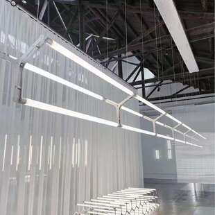 极简餐厅吧台马扎吊灯咖啡厅酒店大堂样板房蔡烈超设计师艺术吊灯