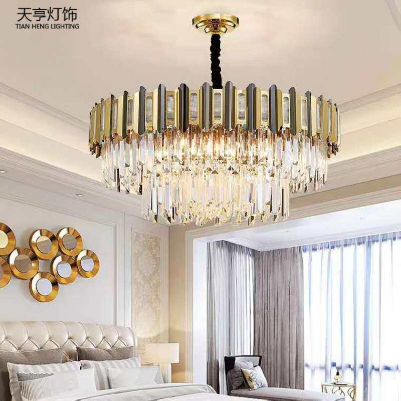 天亨轻奢水晶吊灯后现代客厅灯水晶灯具北欧简约家居餐厅卧室灯饰