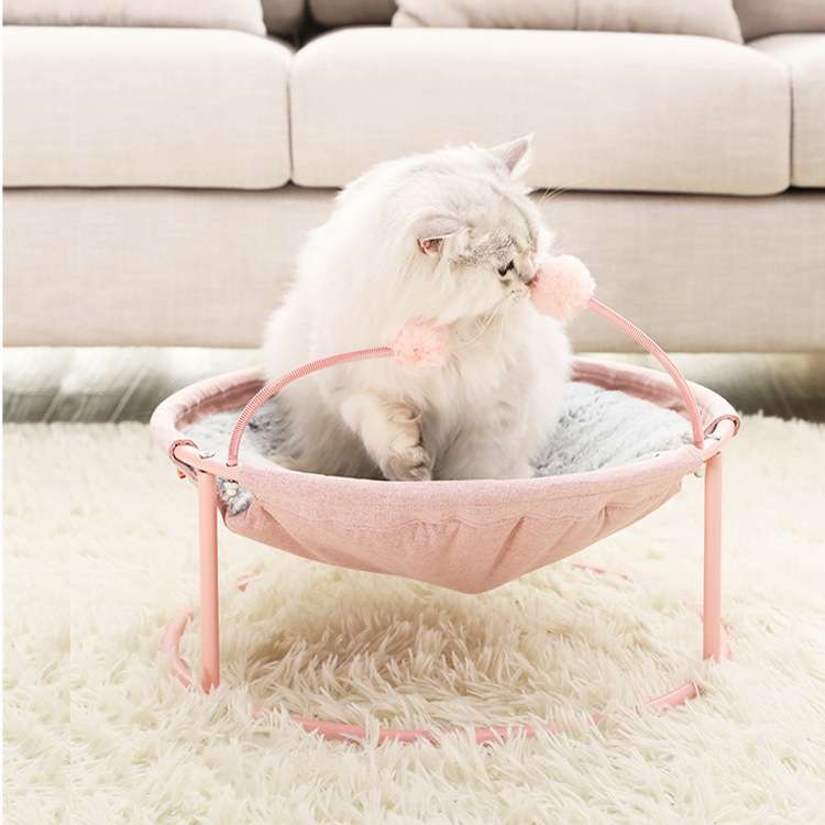 猫咪吊床冬季绒布窝可拆洗猫窝狗床开放式趣味宠物窝四季通用