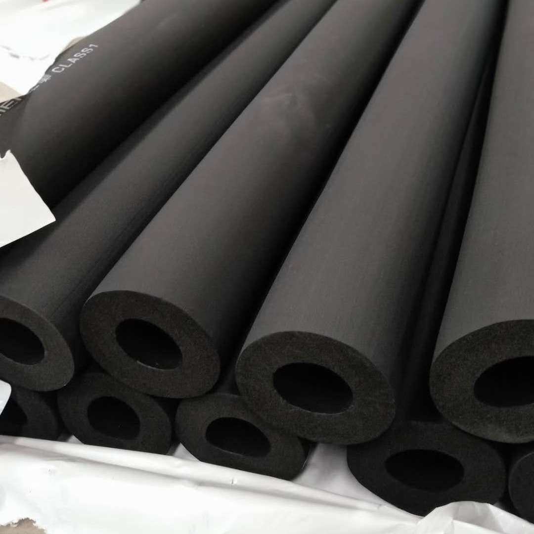 厂家直销圣裕德BI级橡塑保温管防火隔热管道隔音棉难燃橡塑管壳
